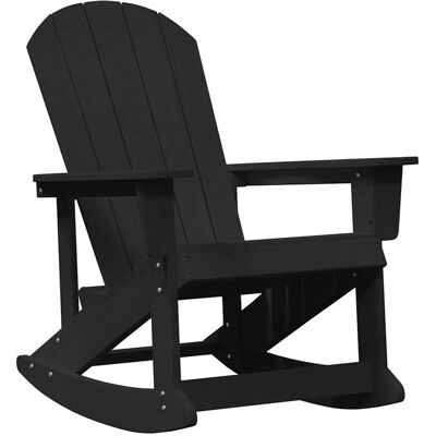 vidaXL Adirondack-Schaukelstuhl Schwarz 92 x 73,5 x 92 cm HDPE 42006627 vidaXL Adirondack-Schaukelstuhl Schwarz 92 x 73,5 x 92 cm HDPE 42006627