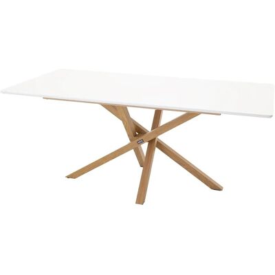Venture Home Piazza - Esstisch - 180x90cm - Weiß & Natur Venture Home Piazza - Esstisch - 180x90cm - Weiß & Natur