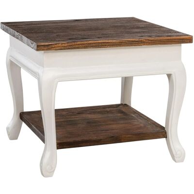DELUKE Couchtisch SVEA mit Ablage 60x60x50cm Holz Dunkelbraun Beistelltisch Kleiner Tisch Wohnzimmer DELUKE Couchtisch SVEA mit Ablage 60x60x50cm Holz Dunkelbraun Beistelltisch Kleiner Tisch Wohnzimmer
