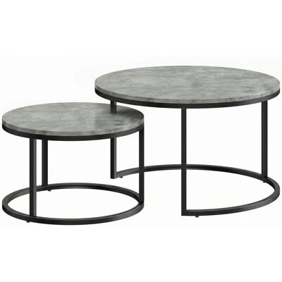 HOMCOM Couchtisch aus MDF 78,5L x 78,5B x 46,5H cm HOMCOM Couchtisch aus MDF 78,5L x 78,5B x 46,5H cm