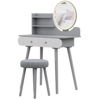Vicco Edda Grauer Schminktisch Vicco Edda Grauer Schminktisch