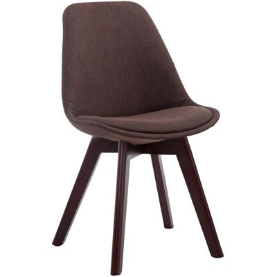 DELUKE Besucherstuhl LAGOS Stoff Braun 48x55x84cm Dunkelbraun Konferenzstuhl Wartezimmerstuhl Bürostuhl DELUKE Besucherstuhl LAGOS Stoff Braun 48x55x84cm Dunkelbraun Konferenzstuhl Wartezimmerstuhl Bürostuhl