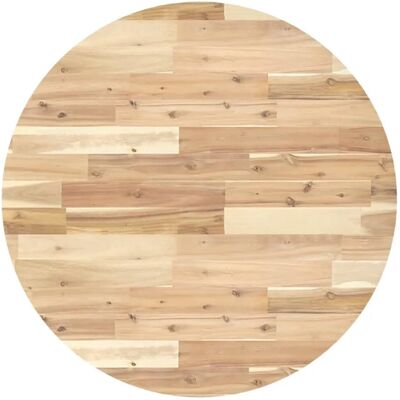 vidaXL Tischplatte Rund Ø80x2 cm Massivholz Akazie 4008686 vidaXL Tischplatte Rund Ø80x2 cm Massivholz Akazie 4008686
