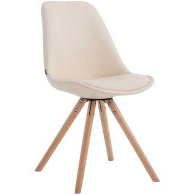 DELUKE Besucherstuhl TIRANA Kunstleder Creme 48x56x84cm Konferenzstuhl Wartezimmerstuhl Bürostuhl DELUKE Besucherstuhl TIRANA Kunstleder Creme 48x56x84cm Konferenzstuhl Wartezimmerstuhl Bürostuhl