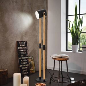 Eglo Stehleuchte Hornwood 1-flammig Schwarz-Creme E27 28 W Eglo Stehleuchte Hornwood 1-flammig Schwarz-Creme E27 28 W