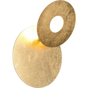Trio LED-Wandlampe Leano goldfarbig rund Trio LED-Wandlampe Leano goldfarbig rund