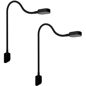kalb Ilios LED-Bettleuchte Mit USB-C Wand- und Winkelmontage Flexibler Arm Dimmbar 2er Set Schwarz kalb Ilios LED-Bettleuchte Mit USB-C Wand- und Winkelmontage Flexibler Arm Dimmbar 2er Set Schwarz