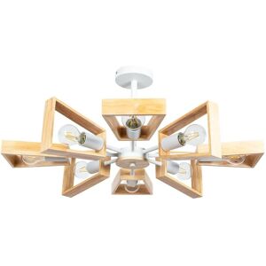 ARTE LAMP Kronleuchter LED Deckenleuchte Metall Lampenfassung Holz Lampenschirm Auf Stange ARTE LAMP Kronleuchter LED Deckenleuchte Metall Lampenfassung Holz Lampenschirm Auf Stange