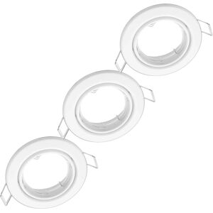 Oktaplex lighting Oktaplex 3er Set Einbaustrahler Dijon Schwenkbar für LED-Module 50mm Spotrahmen Chrom Oktaplex lighting Oktaplex 3er Set Einbaustrahler Dijon Schwenkbar für LED-Module 50mm Spotrahmen Chrom