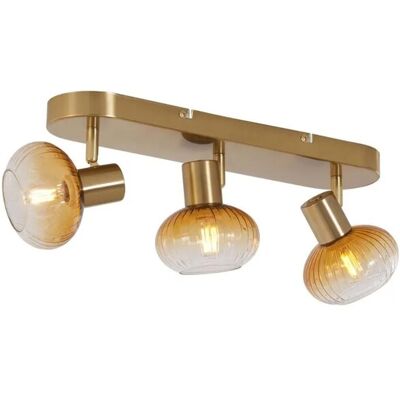 QAZQA - Teddy - Gold - 3x10W LED - Deckenleuchte QAZQA - Teddy - Gold - 3x10W LED - Deckenleuchte