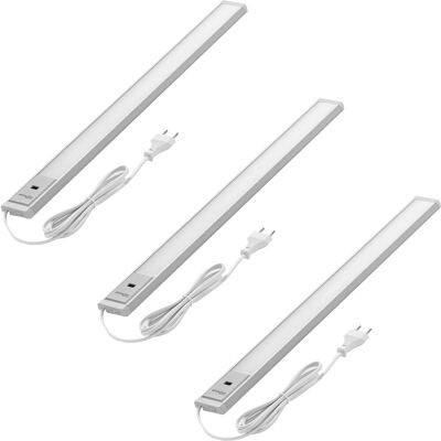 Oktaplex lighting Oktaplex Riva 3er Set Unterbauleuchte Dimmbar mit Sensor 58cm Aluminium LED 3000K Warmweiß mit Schalter Oktaplex lighting Oktaplex Riva 3er Set Unterbauleuchte Dimmbar mit Sensor 58cm Aluminium LED 3000K Warmweiß mit Schalter