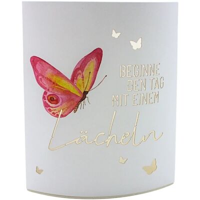 Dekohelden24 Dekolicht Nachtlicht Dekolampe Lampe Leuchte Beginne den Tag mit einem Lächeln Timer 6/18 h Batteriebetrieben 2xAA L/B/H 13 x 5 x 16 cm Dekohelden24 Dekolicht Nachtlicht Dekolampe Lampe Leuchte Beginne den Tag mit einem Lächeln Timer 6/18 h Batteriebetrieben 2xAA L/B/H 13 x 5 x 16 cm