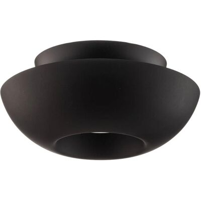 Lucande Kellina Schwarze Deckenleuchte - Doppelter Schirm für Gemütliche Atmosphäre Lucande Kellina Schwarze Deckenleuchte - Doppelter Schirm für Gemütliche Atmosphäre