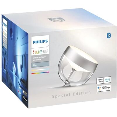 Philips Hue Smart-LED-Tischleuchte Iris White & Color Ambiance Silber Philips Hue Smart-LED-Tischleuchte Iris White & Color Ambiance Silber