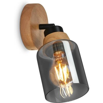 Briloner Hema Spot - Verstellbarer E27 Holz-Design - Spot Briloner Hema Spot - Verstellbarer E27 Holz-Design - Spot