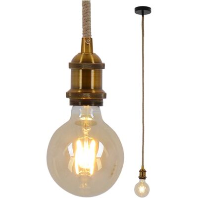 Naeve Metallhaube Ontario - Nautische Pendelleuchte - Messing Naeve Metallhaube Ontario - Nautische Pendelleuchte - Messing