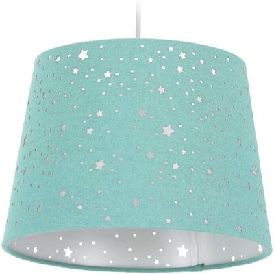 Relaxdays Kinderzimmerlampe Stoff Mint Mit Sternen 122 cm x 27 cm 0,5 kg Relaxdays Kinderzimmerlampe Stoff Mint Mit Sternen 122 cm x 27 cm 0,5 kg