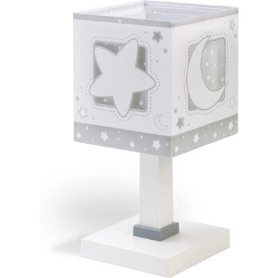 Dalber Tischlampe LED Nachtlicht für Kinder Luna und Sterne Grau Dalber Tischlampe LED Nachtlicht für Kinder Luna und Sterne Grau