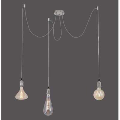 LEUCHTEN DIREKT - DIY Závěsné svítidlo -stahl - 3-arm - Lampe LEUCHTEN DIREKT - DIY Závěsné svítidlo -stahl - 3-arm - Lampe