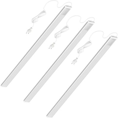 Oktaplex lighting Oktaplex 3er Set Aluminium Unterschrankleuchte Neutralweiß 4000K Küchenlicht 90cm 1150 Lm Lichtleiste mit Schalter Oktaplex lighting Oktaplex 3er Set Aluminium Unterschrankleuchte Neutralweiß 4000K Küchenlicht 90cm 1150 Lm Lichtleiste mit Schalter