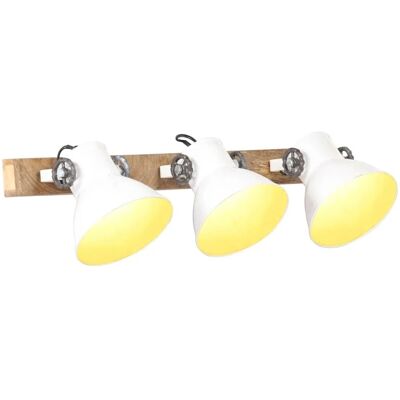 vidaXL Wandlampe Industriestil Weiß 65x25 cm E27 320517 vidaXL Wandlampe Industriestil Weiß 65x25 cm E27 320517