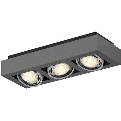 Arcchio Deckenlampe Ronka 9624451 Modern in Schwarz aus Aluminium 3-flammig GU10 Wohnzimmerleuchte Arcchio Deckenlampe Ronka 9624451 Modern in Schwarz aus Aluminium 3-flammig GU10 Wohnzimmerleuchte