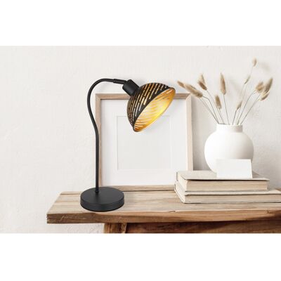 Globo Tischlampe Lenna 1-flammig Schwarz matt 300 x 185 x 450 mm Globo Tischlampe Lenna 1-flammig Schwarz matt 300 x 185 x 450 mm