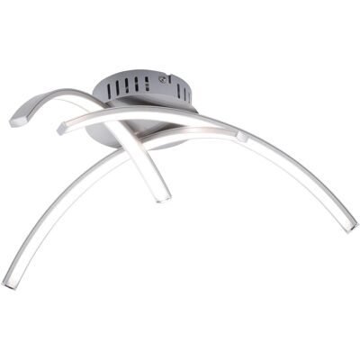 Leuchten Direkt VALERIE Moderne LED-Deckenleuchte - 3-Flammig Silber Leuchten Direkt VALERIE Moderne LED-Deckenleuchte - 3-Flammig Silber
