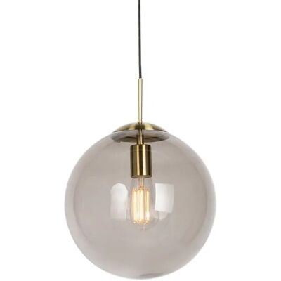 QAZQA Rauchglas Messing Pendelleuchte - Modernes Licht QAZQA Rauchglas Messing Pendelleuchte - Modernes Licht