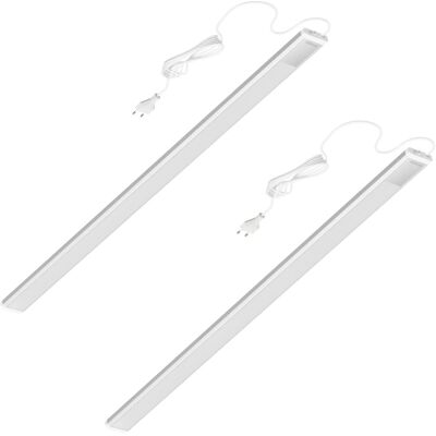 Oktaplex lighting Oktaplex 2er Set Aluminium Unterbauleuchte Neutralweiß 4000K Küchenbeleuchtung 90cm 1150 Lm Lichtleiste mit Schalter Oktaplex lighting Oktaplex 2er Set Aluminium Unterbauleuchte Neutralweiß 4000K Küchenbeleuchtung 90cm 1150 Lm Lichtleiste mit Schalter