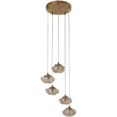 Lindby Pendelleuchte Piatra 10033057 Modern in Creme aus Glas 5-flammig G9 Wohnzimmerleuchte Lindby Pendelleuchte Piatra 10033057 Modern in Creme aus Glas 5-flammig G9 Wohnzimmerleuchte