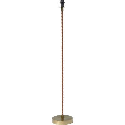 PR Home Nora Hochwertige Stehlampe im Antik Messing Look aus Metall mit Kunstleder E27 H 138cm PR Home Nora Hochwertige Stehlampe im Antik Messing Look aus Metall mit Kunstleder E27 H 138cm