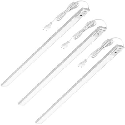 Oktaplex lighting Oktaplex Riva 3er Set Küchenlicht Dimmbar mit Sensor 58cm Aluminium LED 4000K Neutralweiß mit Schalter Oktaplex lighting Oktaplex Riva 3er Set Küchenlicht Dimmbar mit Sensor 58cm Aluminium LED 4000K Neutralweiß mit Schalter