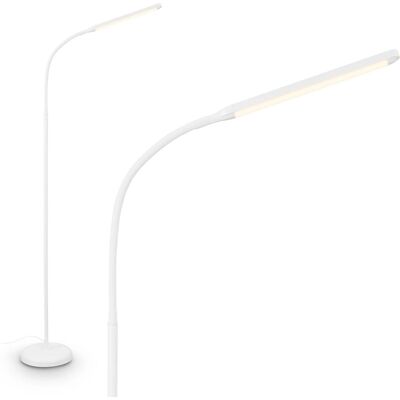 Brilo LED-Stehleuchte Mura Touchdim Schwenkbar Weiß 135,2 cm x Ø 21 cm Brilo LED-Stehleuchte Mura Touchdim Schwenkbar Weiß 135,2 cm x Ø 21 cm