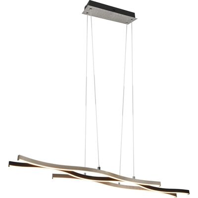 Trio LED-Pendelleuchte Blaze 1.500 mm x 1.075 mm x 155 mm Aluminium Gebürstet Trio LED-Pendelleuchte Blaze 1.500 mm x 1.075 mm x 155 mm Aluminium Gebürstet