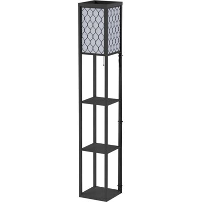 HOMCOM - Stehleuchte - 160cm - MDF schwarz - Floor Lamp HOMCOM - Stehleuchte - 160cm - MDF schwarz - Floor Lamp