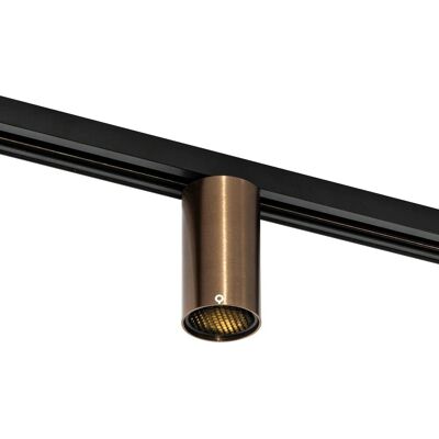 QAZQA Moderner Spot Dunkelbronze für 1-Phasen-Schienensystem GU10 50mm Iconic Ruby Honey QAZQA Moderner Spot Dunkelbronze für 1-Phasen-Schienensystem GU10 50mm Iconic Ruby Honey