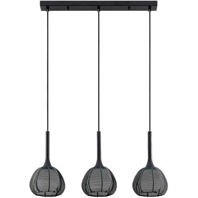 Lucande Pendelleuchte Tetira 9920007 Modern in Schwarz aus Metall 3-flammig E14 Wohnzimmerleuchte Lucande Pendelleuchte Tetira 9920007 Modern in Schwarz aus Metall 3-flammig E14 Wohnzimmerleuchte