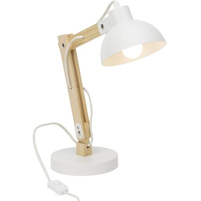 Brilliant A60 E27 25W Weiße Tischlampe - Tischleuchte Brilliant A60 E27 25W Weiße Tischlampe - Tischleuchte