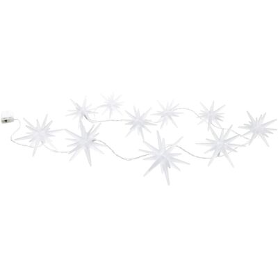 Näve - 3D-Sterne - Weiß - 10 Sterne - LED-Lichterkette Näve - 3D-Sterne - Weiß - 10 Sterne - LED-Lichterkette