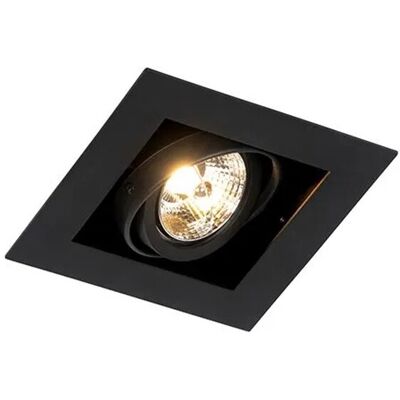 QAZQA Schwarze verstellbare Einbauspotleuchte - Modern QAZQA Schwarze verstellbare Einbauspotleuchte - Modern