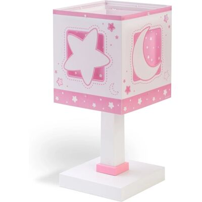 Dalber Nachttischlampe LED Nachtlicht für Kinder Luna und Sterne Rosa Dalber Nachttischlampe LED Nachtlicht für Kinder Luna und Sterne Rosa