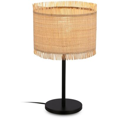 Briloner - Tischlampe Borra - Natur, E27, Ø25x43,5cm - Tischlampe Briloner - Tischlampe Borra - Natur, E27, Ø25x43,5cm - Tischlampe