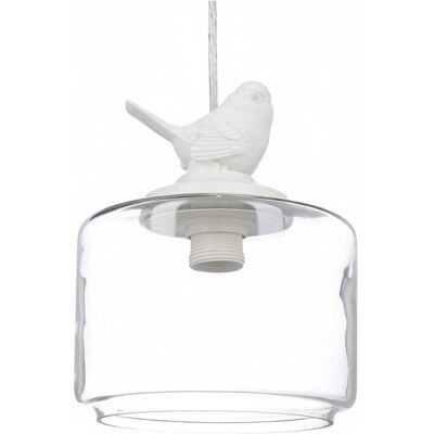 Relaxdays Deckenleuchte Vogelfigur Glas Metall Einflammig 120 cm x 20 cm x 20 cm, 1,3 kg Relaxdays Deckenleuchte Vogelfigur Glas Metall Einflammig 120 cm x 20 cm x 20 cm, 1,3 kg