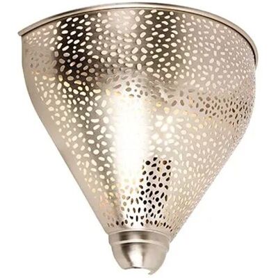 QAZQA Orientalische Wandleuchte Stahl mit Lichteffekt Sinbad QAZQA Orientalische Wandleuchte Stahl mit Lichteffekt Sinbad