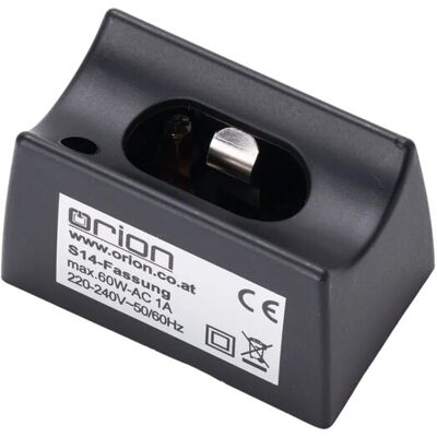 Orion Lightstyle Lampenfassung S14D Kunststoff Schwarz Orion Lightstyle Lampenfassung S14D Kunststoff Schwarz