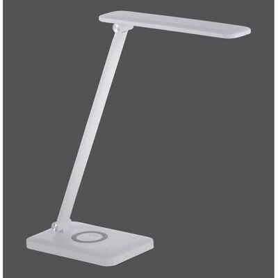 JUST LIGHT FLORENTINA Weiße Schreibtischlampe - Dimmbar, USB, 61,5cm JUST LIGHT FLORENTINA Weiße Schreibtischlampe - Dimmbar, USB, 61,5cm