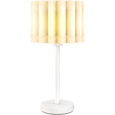 HOMCOM Tischlampe Tischleuchte mit Wellen-Lampenschirm E27-Fassung HOMCOM Tischlampe Tischleuchte mit Wellen-Lampenschirm E27-Fassung