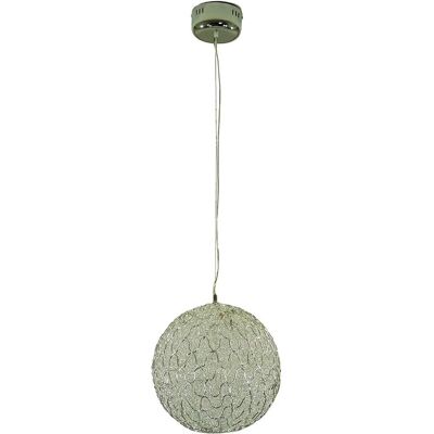 Dapo Decken Pendelleuchte Vanessa 40cm G4 Chrom Aludraht IP20 Dapo Decken Pendelleuchte Vanessa 40cm G4 Chrom Aludraht IP20