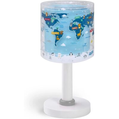 Dalber Nachttischlampe LED Nachtlicht für Kinder Kids World Weltkarte Dalber Nachttischlampe LED Nachtlicht für Kinder Kids World Weltkarte